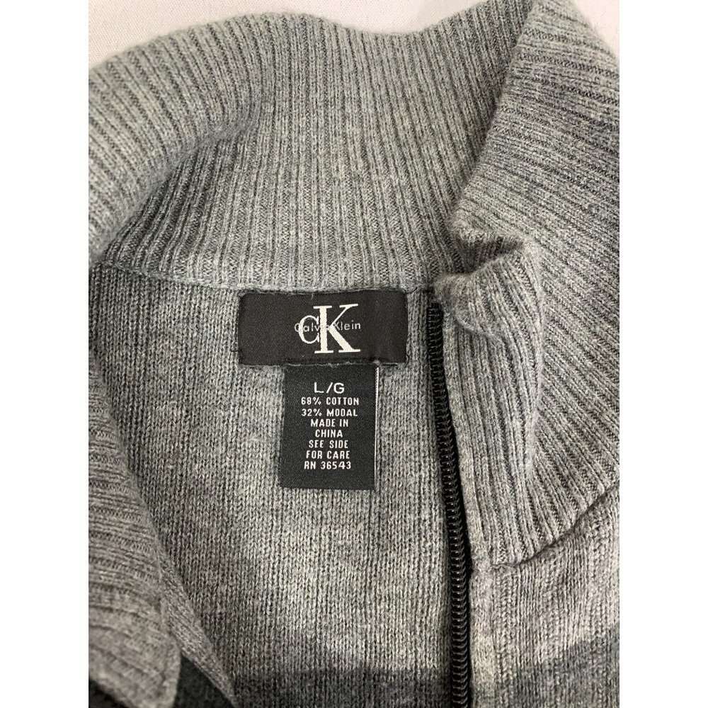 Calvin Klein Men's Full Zip Sweater - Picture 3 of 3